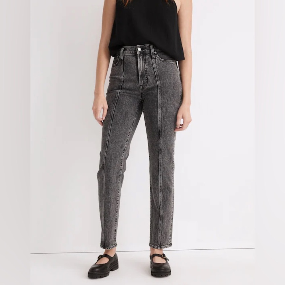 Madewell The Petite Perfect Vintage Straight Jean Seamed Edition